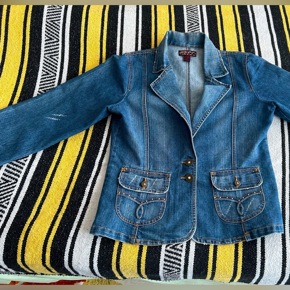 Great Jean Denim Jacket Blazer Style - summer fashion